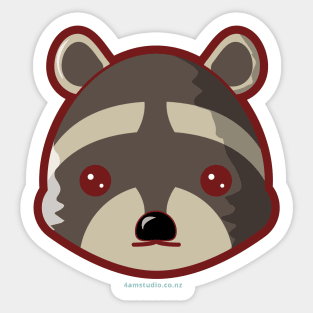 Kawaii Woodland Creatures - Raccoon Sticker